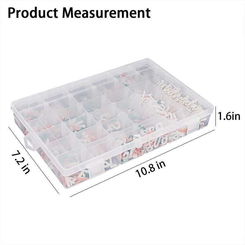 Garsum Letter Board Letters,697 PRE-Cut Characters (3/4 Inch,In 3 Colors) With Sorting Tray - Image 5